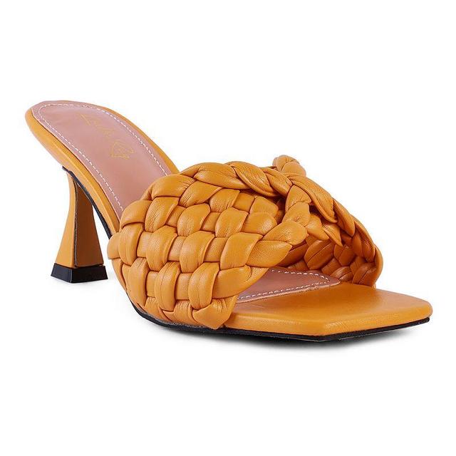 Womens Celie Woven Strap Mid Heel Sandals Product Image