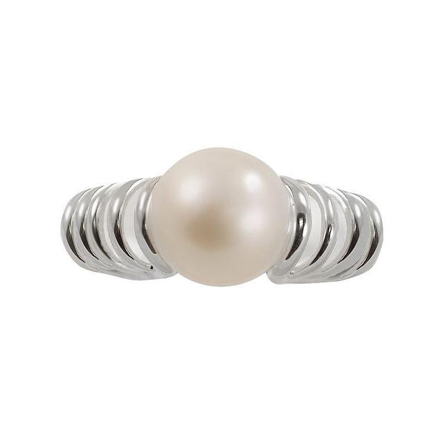 Sterling Silver Freshwater Cultured Pearl Ring, Womens Product Image