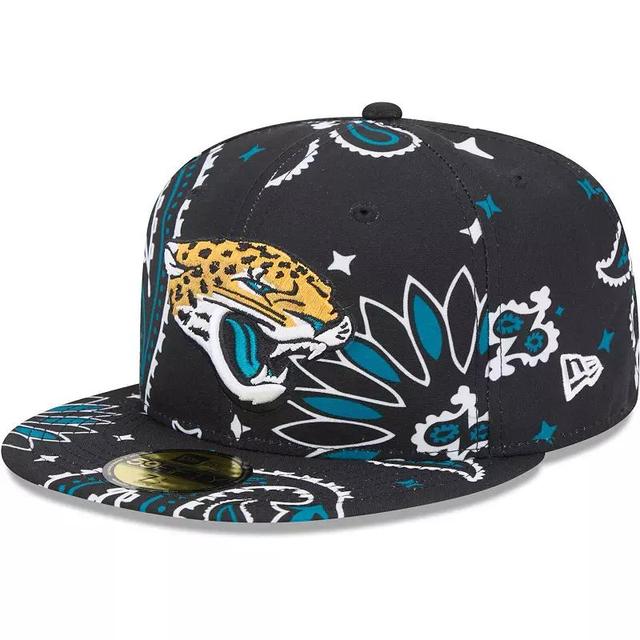 Mens New Era Jacksonville Jaguars Paisley 59FIFTY Fitted Hat Product Image