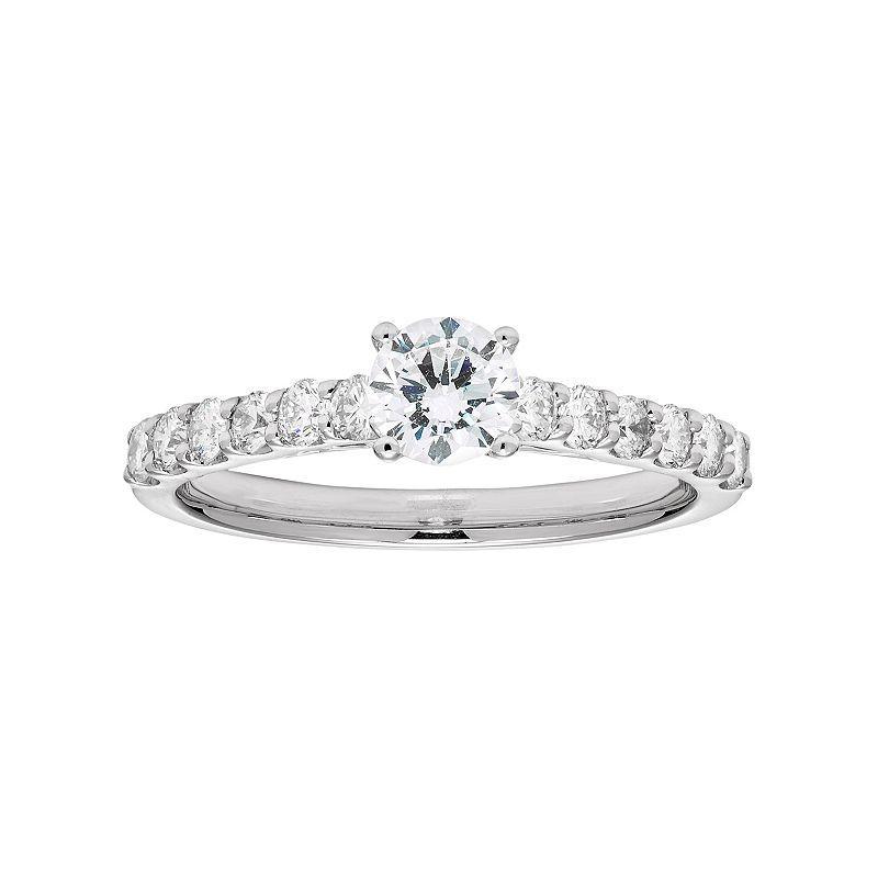 Certified Diamond (1 ct. t.w.) Engagement Ring in 14k White Gold Product Image