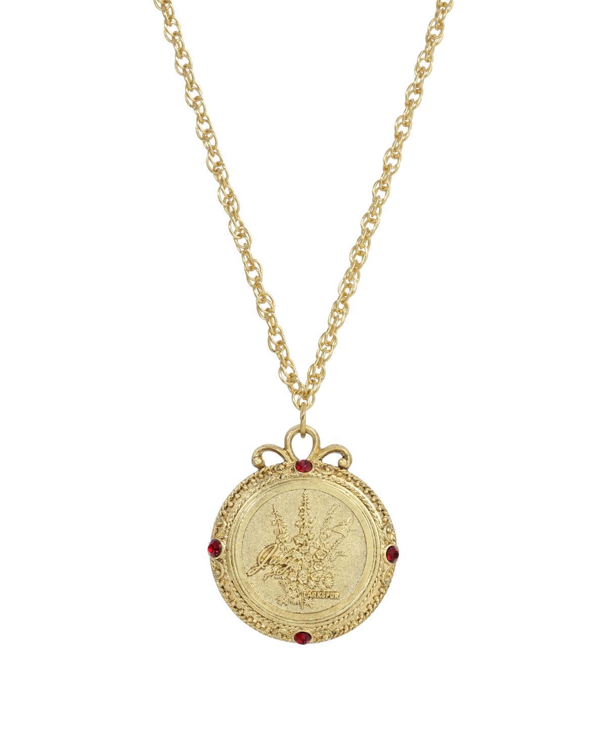 2028 Womens Gold Tone Flower of the Month Narcissus Necklace Product Image