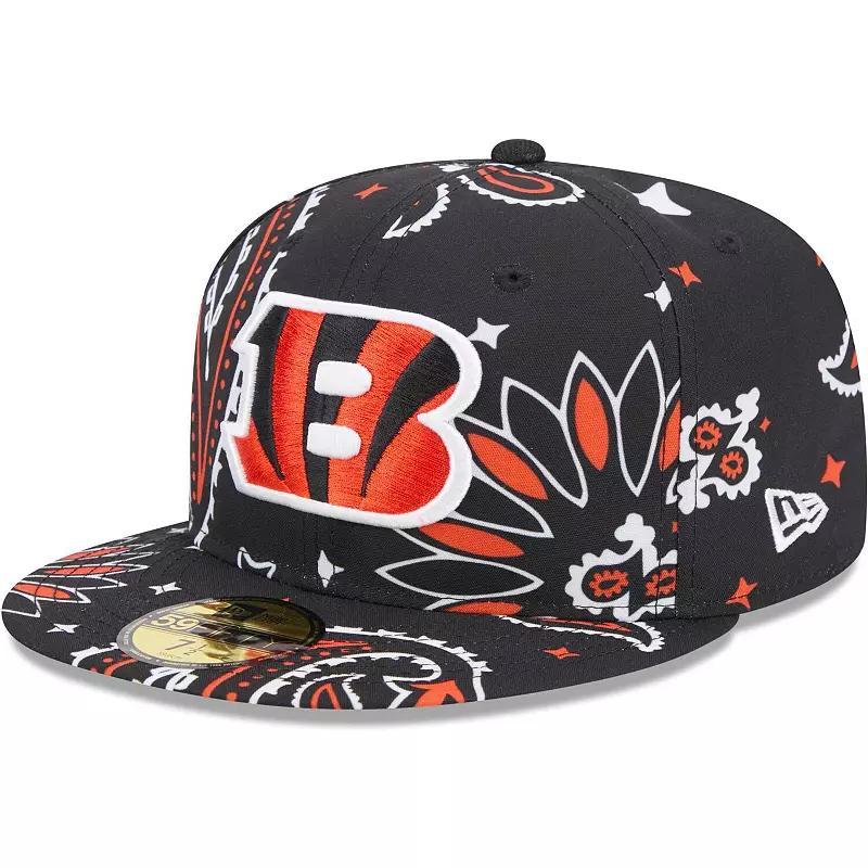 Mens New Era Cincinnati Bengals Paisley 59FIFTY Fitted Hat Product Image