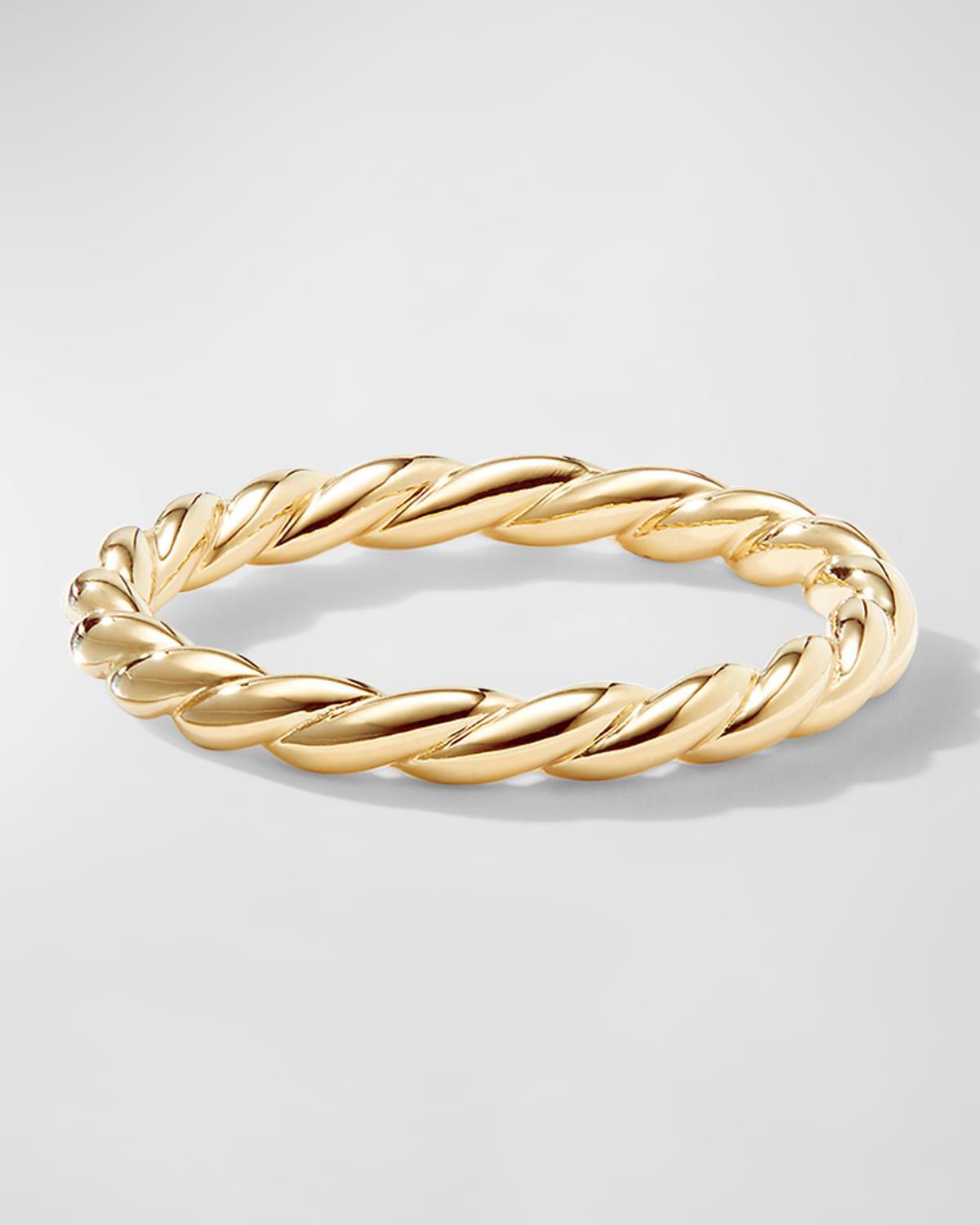 Womens Flex Band Ring in 18K Yellow Gold Product Image