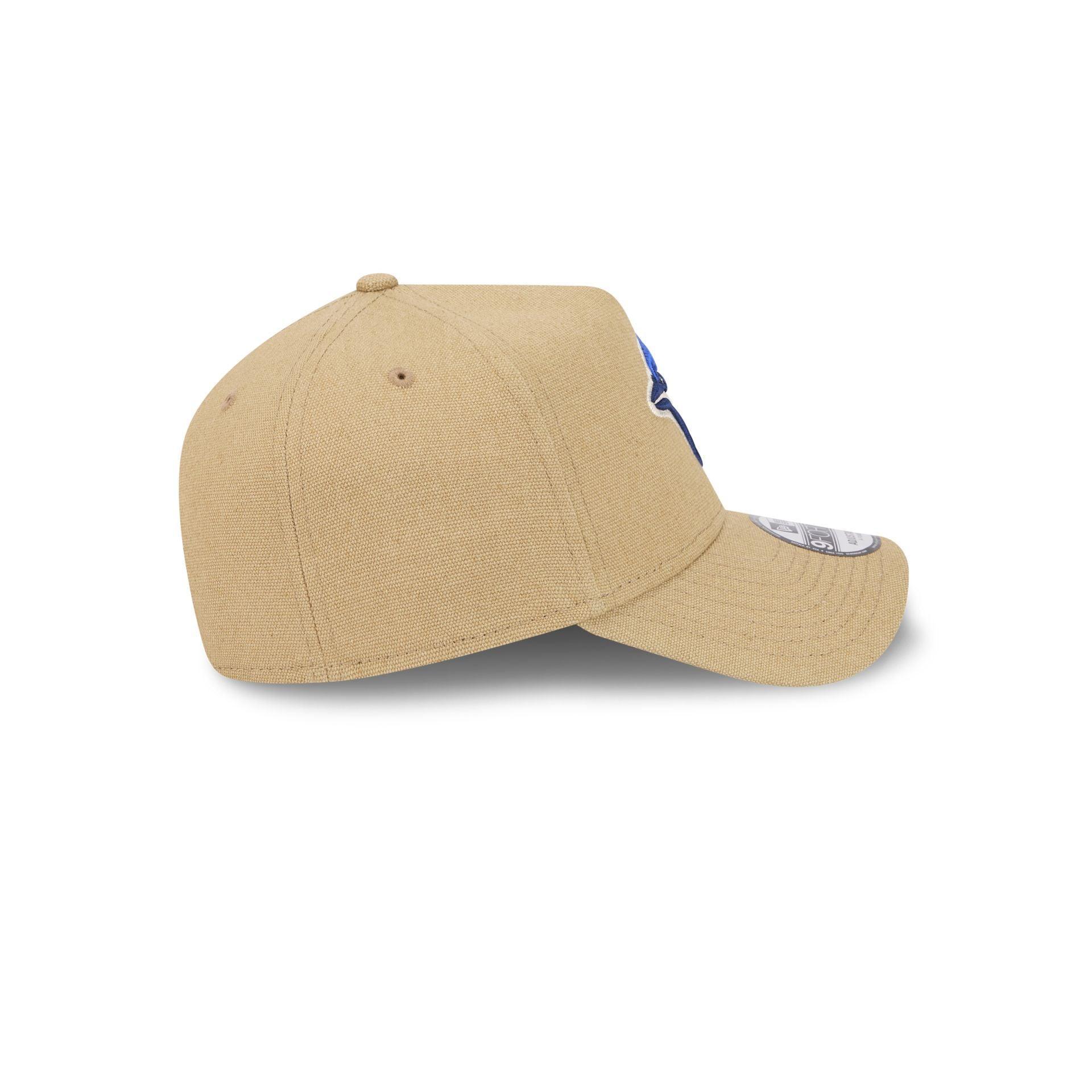 Toronto Blue Jays Logo Essentials Khaki 9FORTY A-Frame Snapback Hat Male Product Image