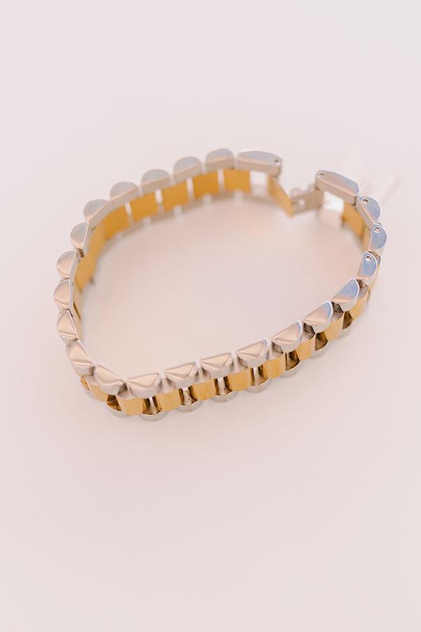 Large Watchband Bracelet in Silver Product Image