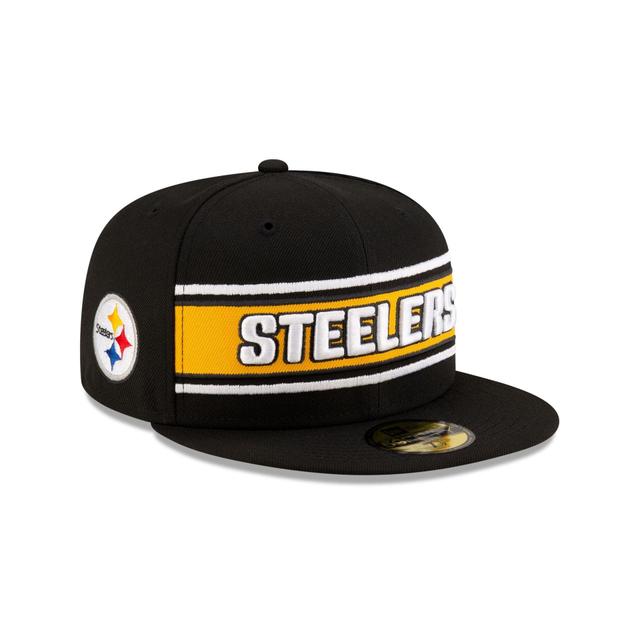 Pittsburgh Steelers 2024 Sideline Black 59FIFTY Fitted Hat Male Product Image