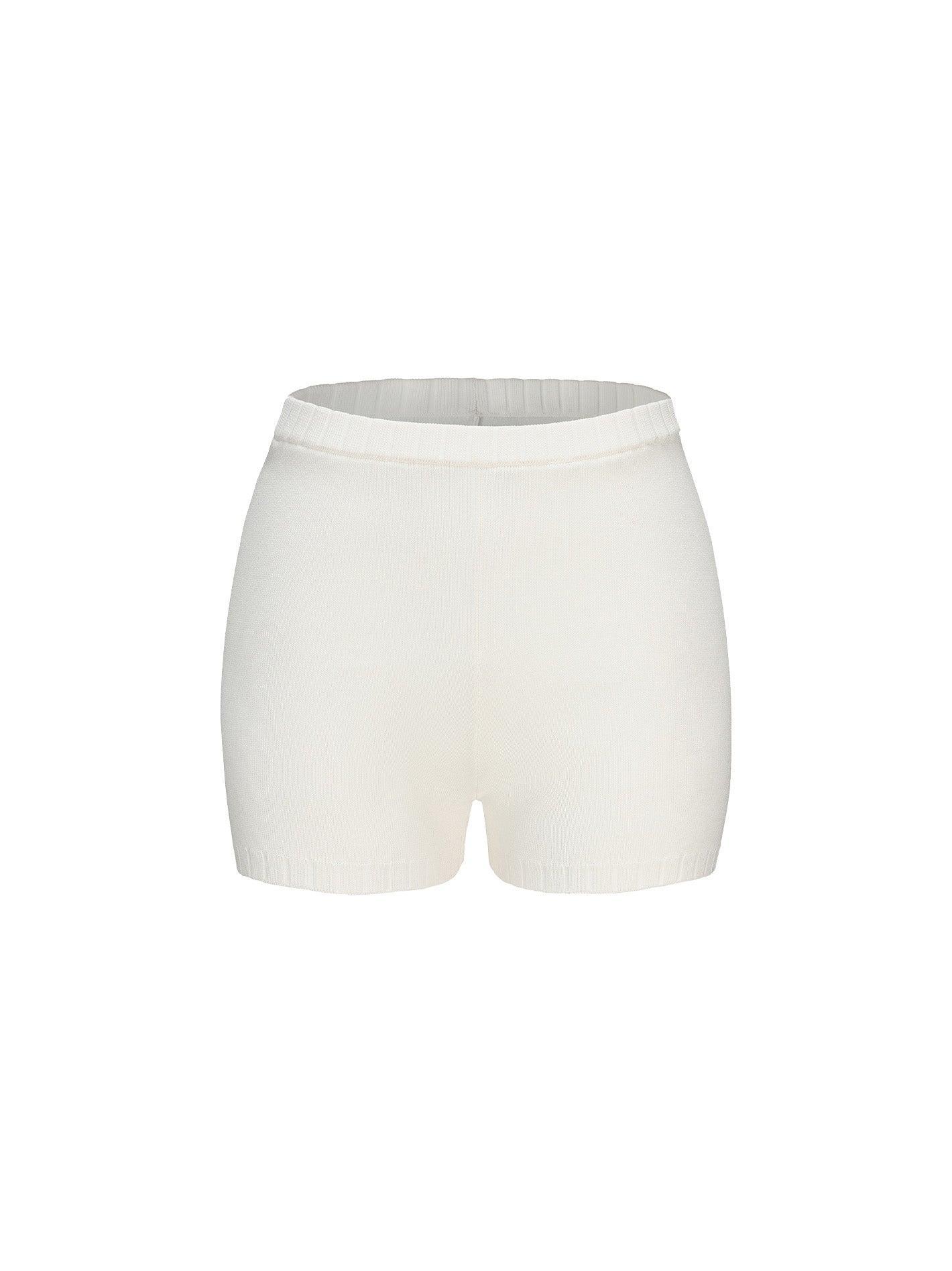 Kennedy Knit Shorts (White) Product Image