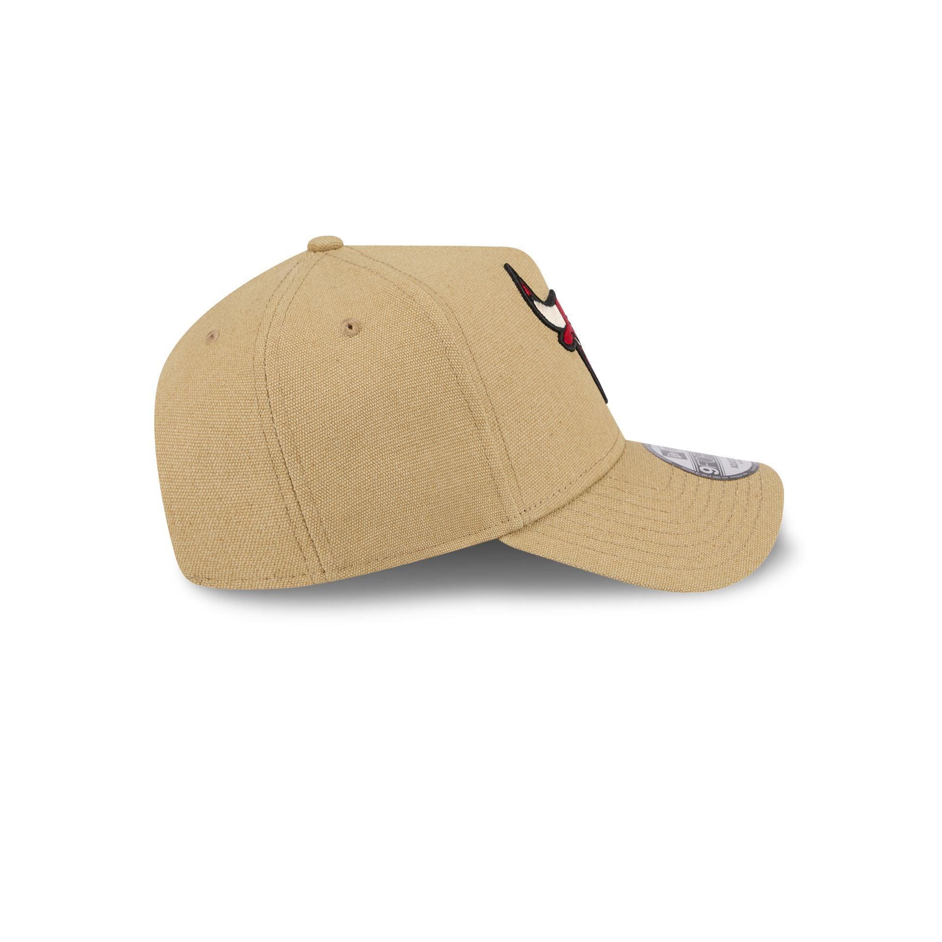 Chicago Bulls Logo Essentials Khaki 9FORTY A-Frame Snapback Hat Male Product Image