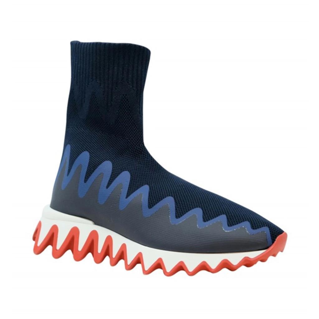 Sharky Pull-on Sock Sneakers In Blue Product Image