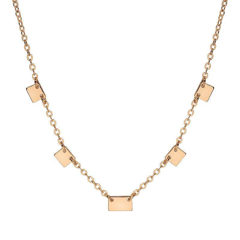 LC Lauren Conrad Gold Tone Minimalist Station Necklace, Womens Product Image