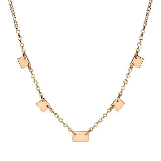 LC Lauren Conrad Gold Tone Minimalist Station Necklace, Womens Product Image