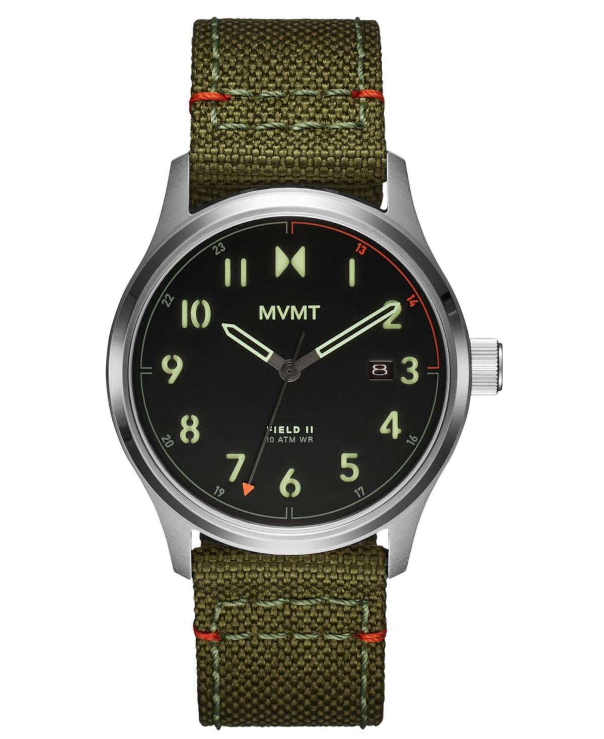 MVMT Mens Field Analog Black Nylon Strap Watch Product Image