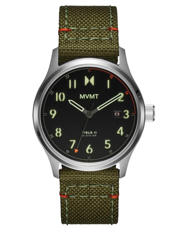 MVMT Mens Field Analog Black Nylon Strap Watch Product Image