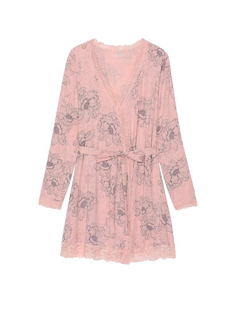 Modal Lace-Trim Robe Product Image