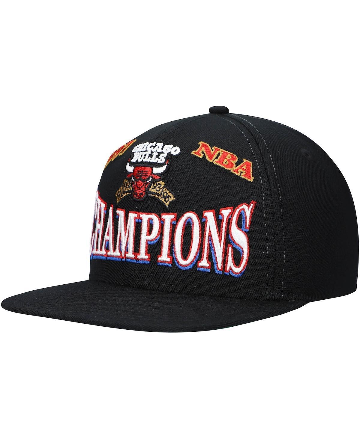 Mens Mitchell & Ness Black Chicago Bulls Hardwood Classics 1997 NBA Champions Snapback Hat Product Image