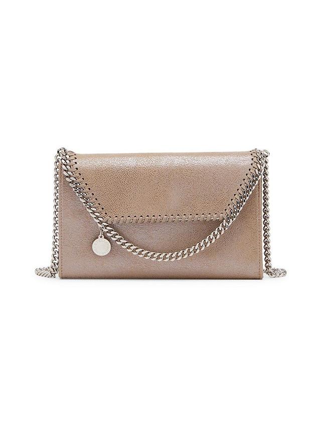 Womens Mini Falabella Metallic Crossbody Bag Product Image