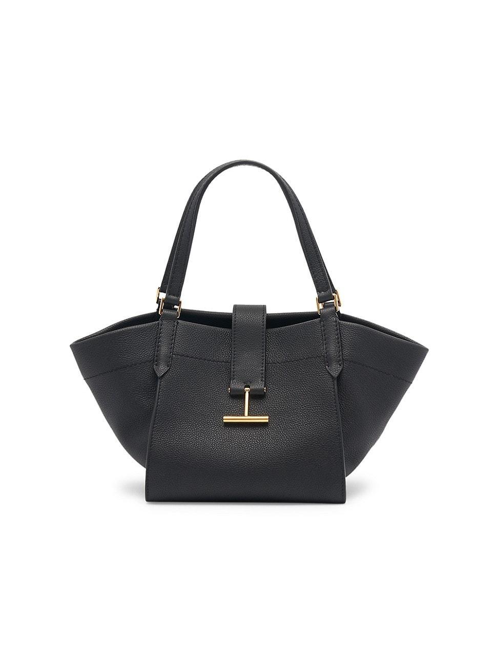 Tara Small Tote in Grained Leather Product Image