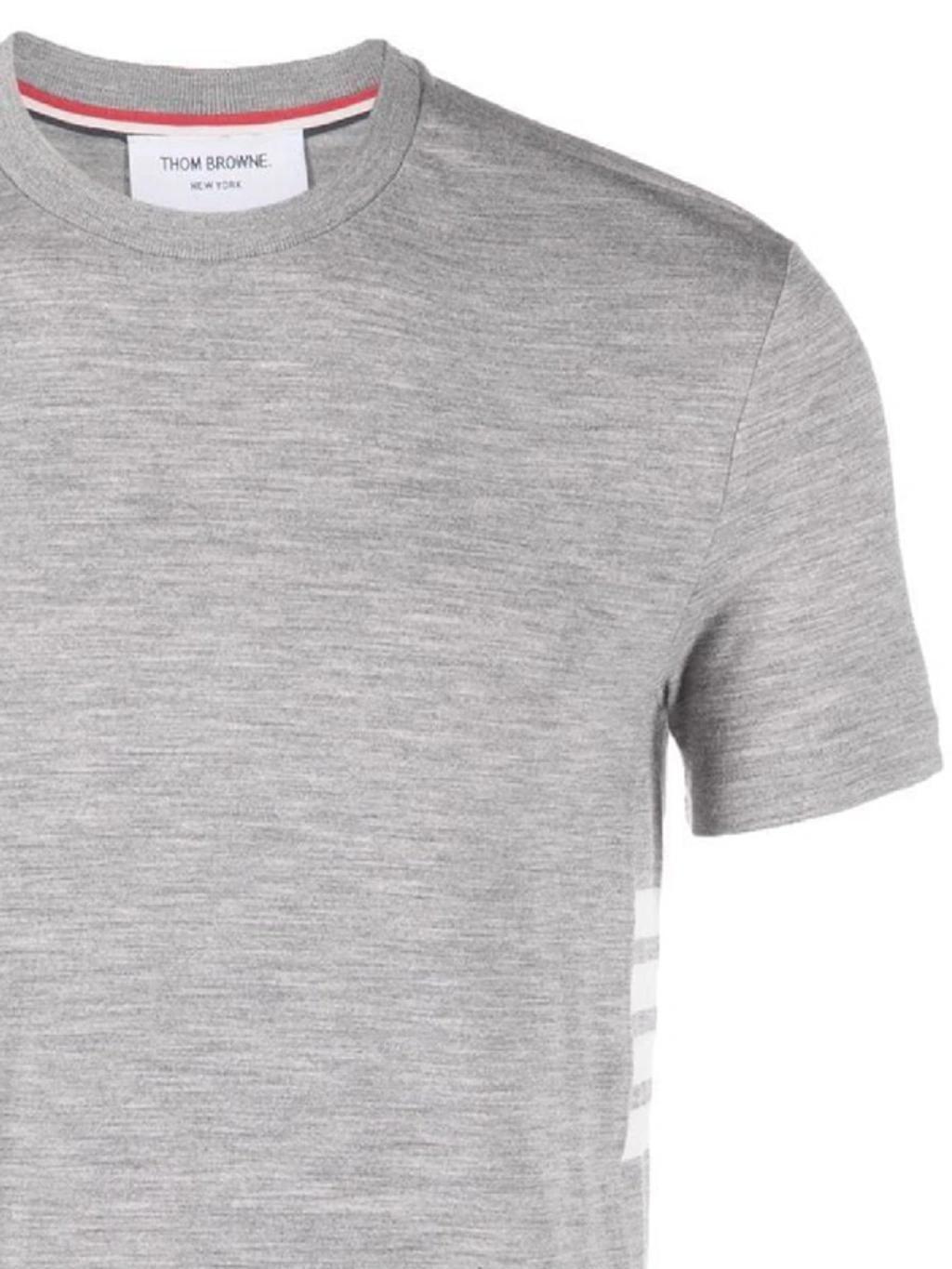 THOM BROWNE T-shirt  Men In Grey Product Image