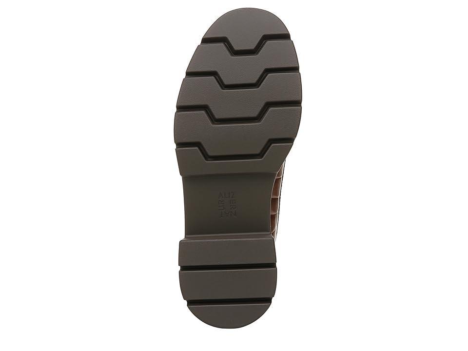 Naturalizer Nina Crocodile Embossed Leather Chunky Platform Loafers Product Image