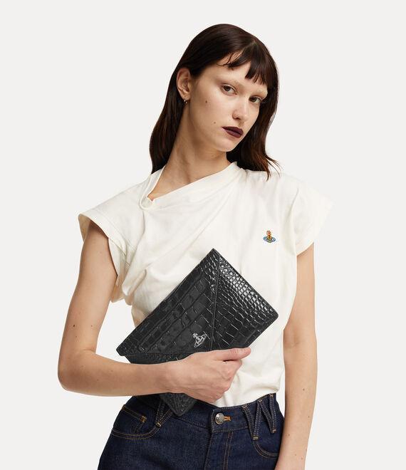 Crocodile Envelope Clutch Product Image