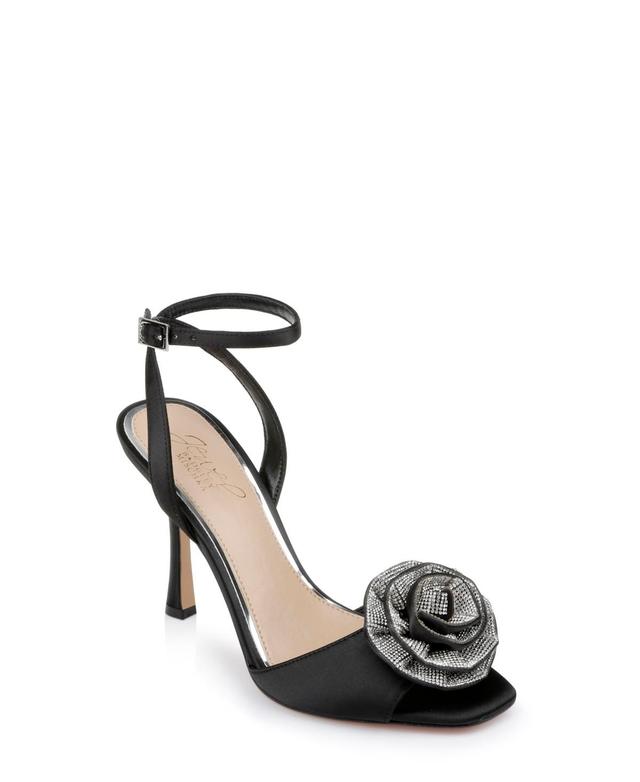 Jewel Badgley Mischka Womens Vida Rosette Evening Sandals Product Image