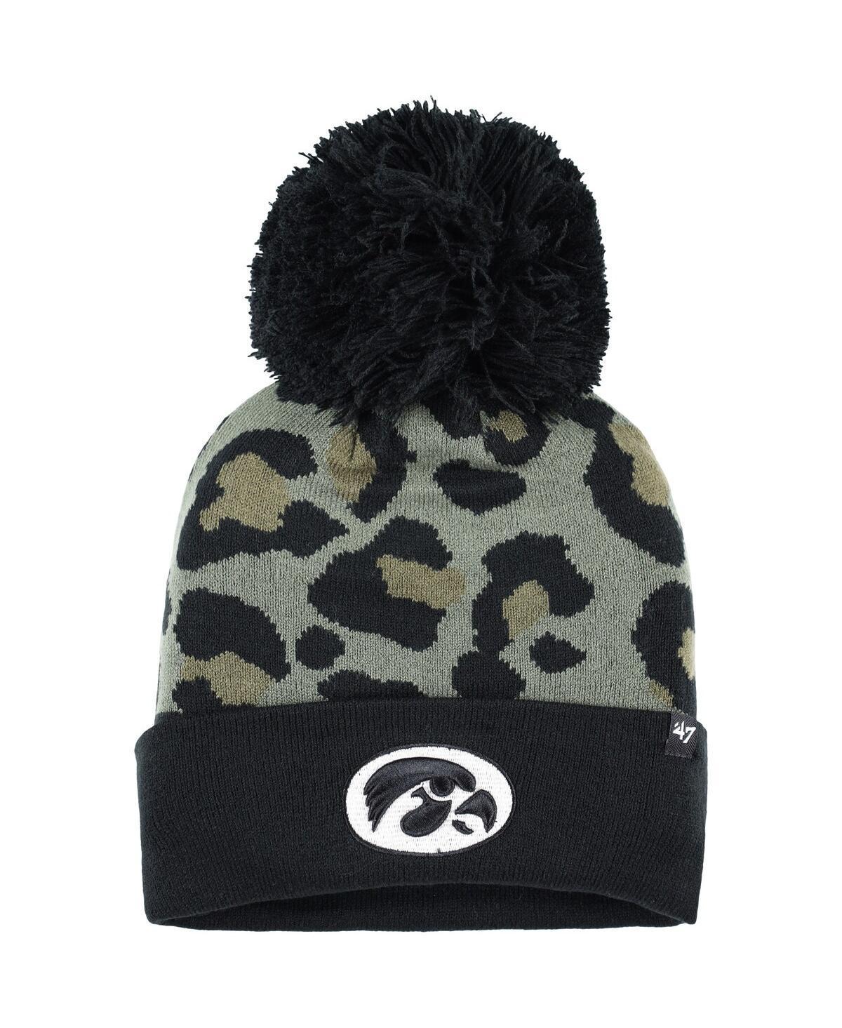 Womens 47 Hunter Iowa Hawkeyes Bagheera Cuffed Knit Hat with Pom Product Image