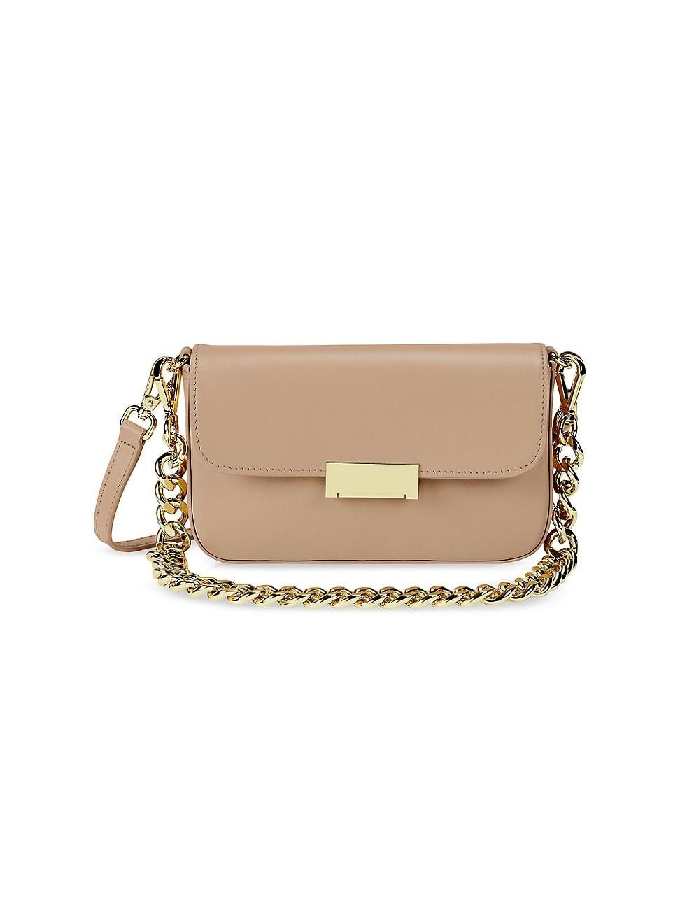 Womens Edie Leather Shoulder Bag Product Image