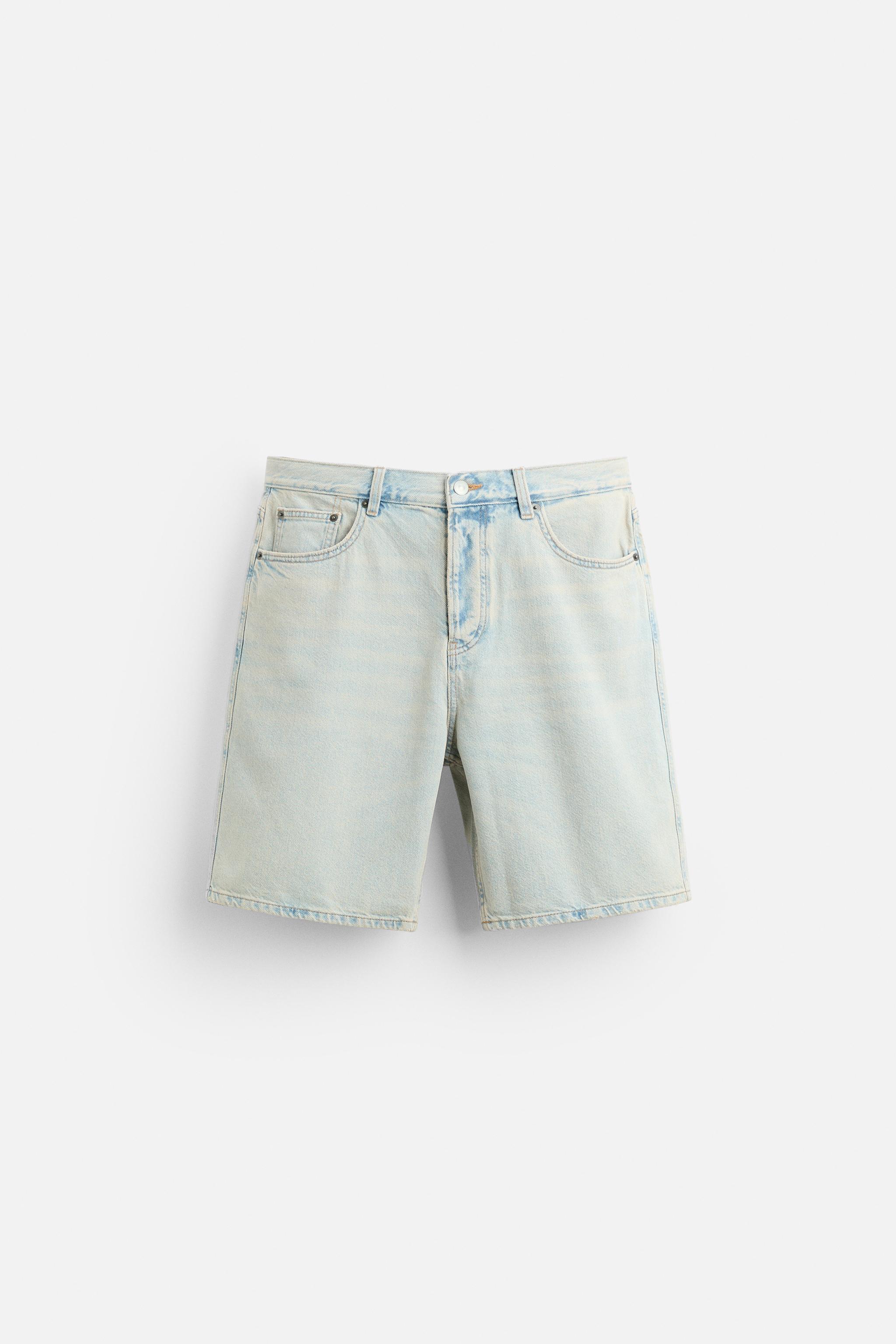 STRAIGHT FIT DENIM SHORTS Product Image