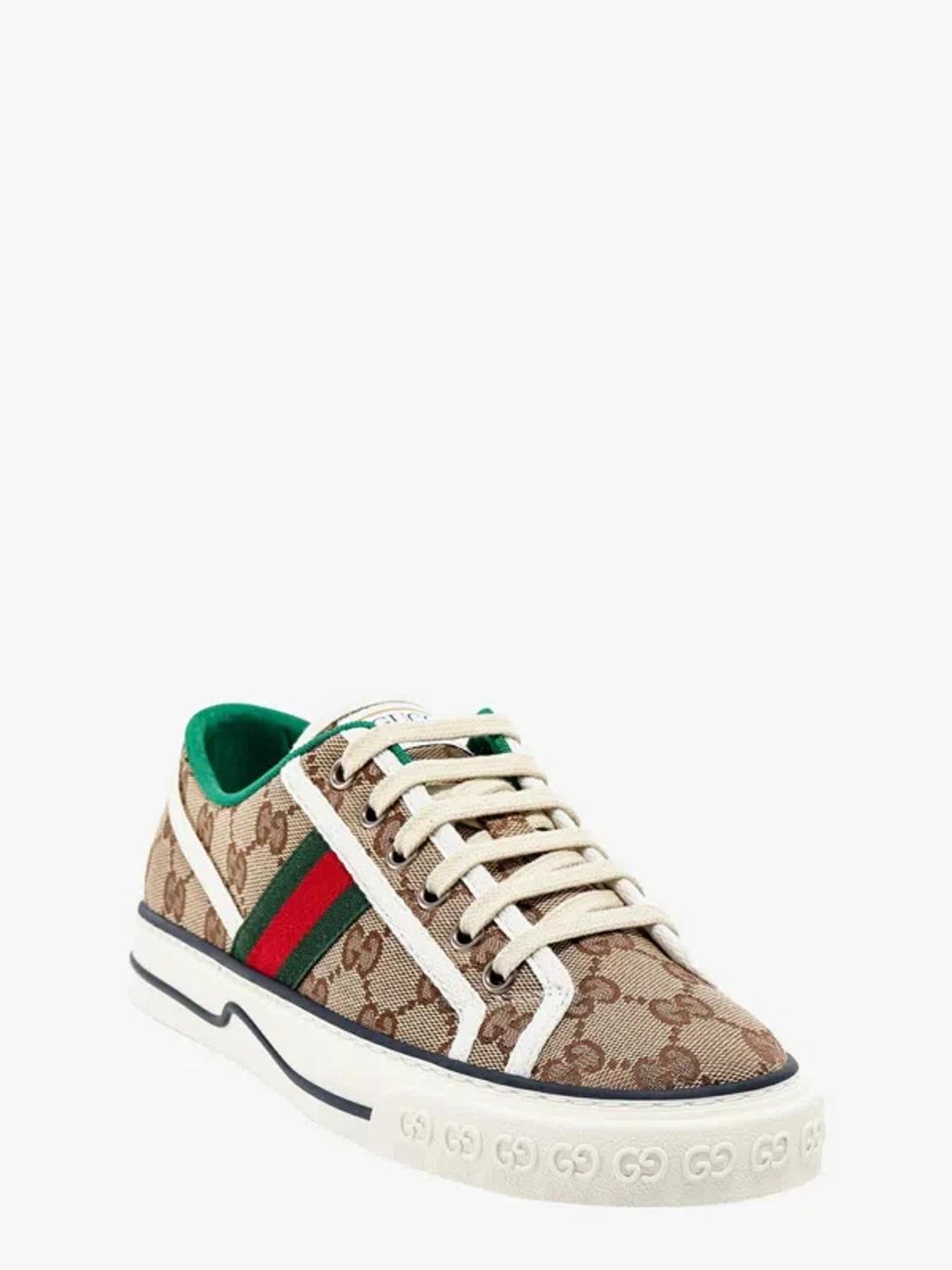 GUCCI Tennis 1977 Canvas Sneakers In Cream Product Image