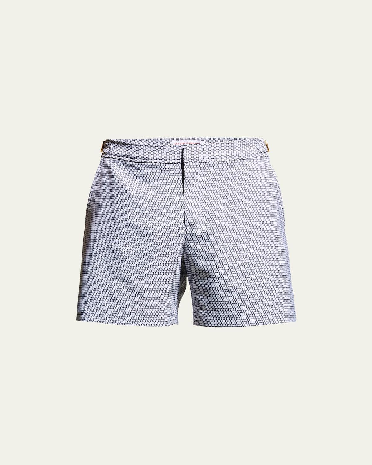 Mens Bulldog X Fenella Geometric Swim Shorts Product Image