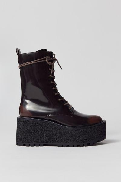 Circus NY Slater Lace-Up Platform Lug Sole Combat Wedge Boots Product Image