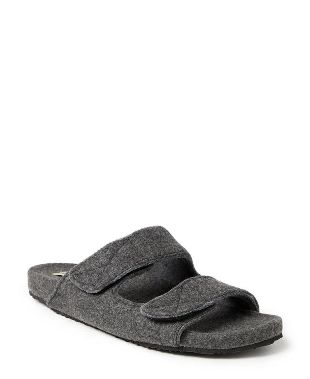 Dearfoams Mens Maddox Wool Blend Double Strap Slide Product Image