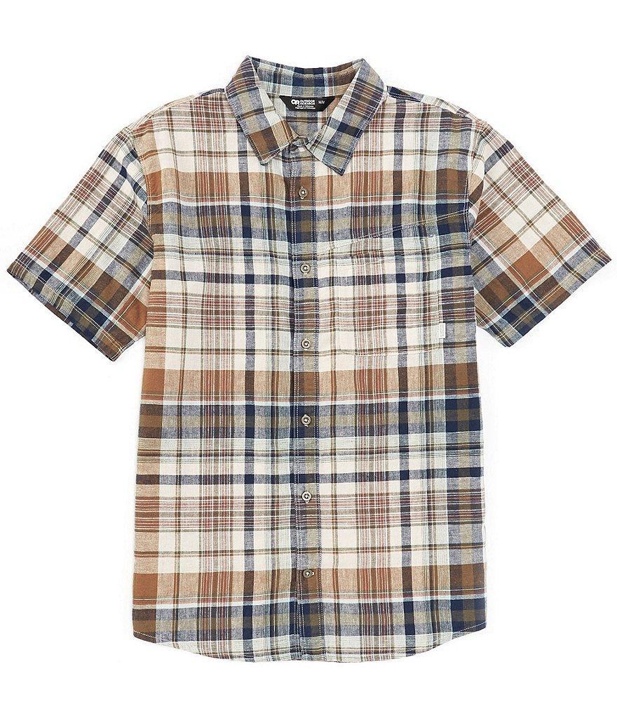 Outdoor Research Weisse Plaid Print Short Sleeve Woven Shirt Product Image