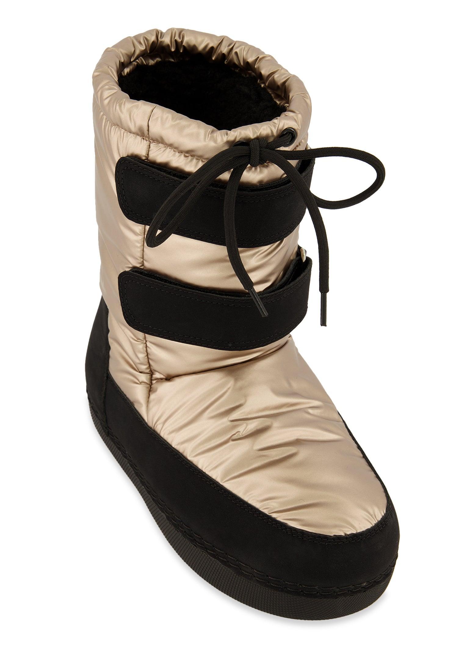 Womens Weatherproof Velcro Puffer Booties Product Image