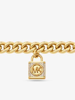 Mini Lock Pavé -Tone Chain Watch Product Image