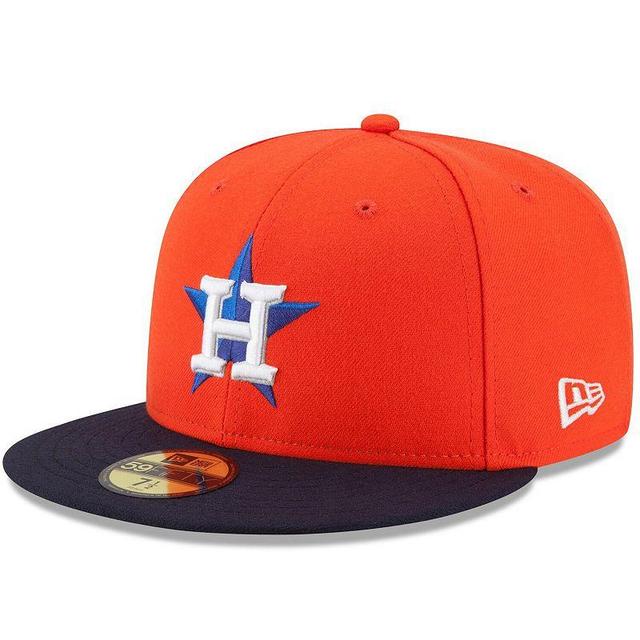 Mens New Era /Navy Houston Astros Alternate Authentic Collection On-Field 59FIFTY Fitted Hat Product Image