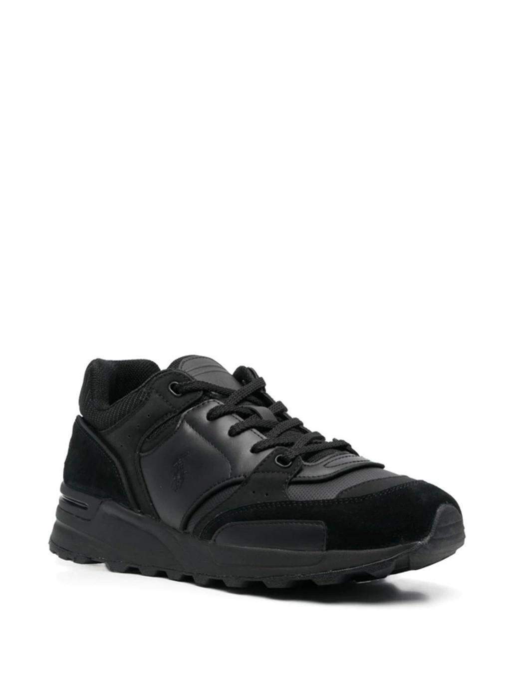 Logo-print Low-top Sneakers In Schwarz Product Image