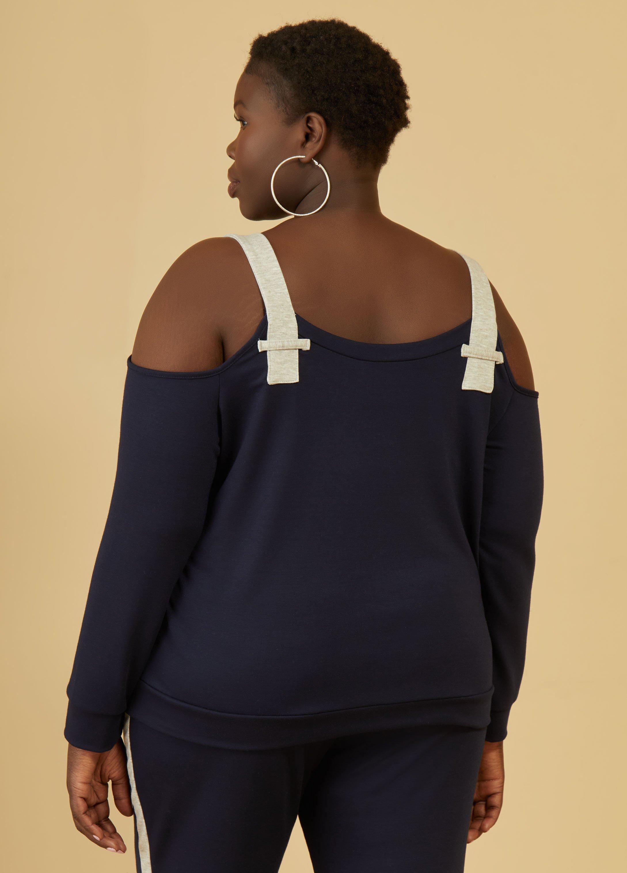 Cold Shoulder Two Tone Top Product Image