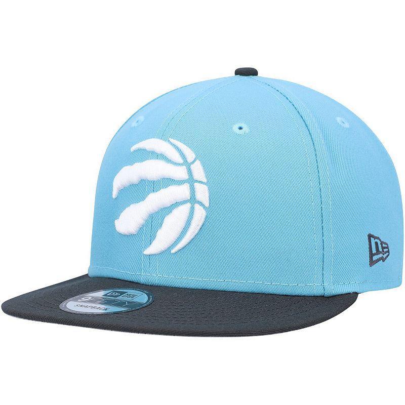 Mens New Era Turquoise/Charcoal Toronto Raptors Two-Tone 9FIFTY Snapback Hat, Rpt Turquoise A Product Image