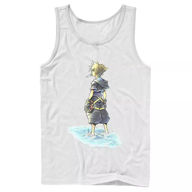 Mens Disney Kingdom Hearts Sora Sea Salt Ice Cream Sketch Tank Top Product Image