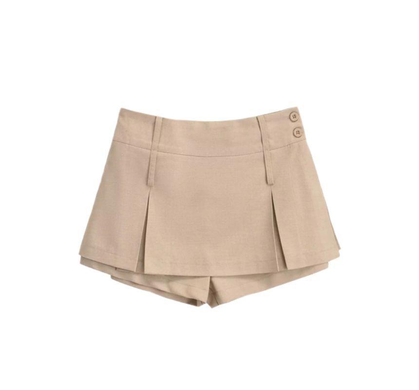 Low Rise Plain Mini Skort Product Image