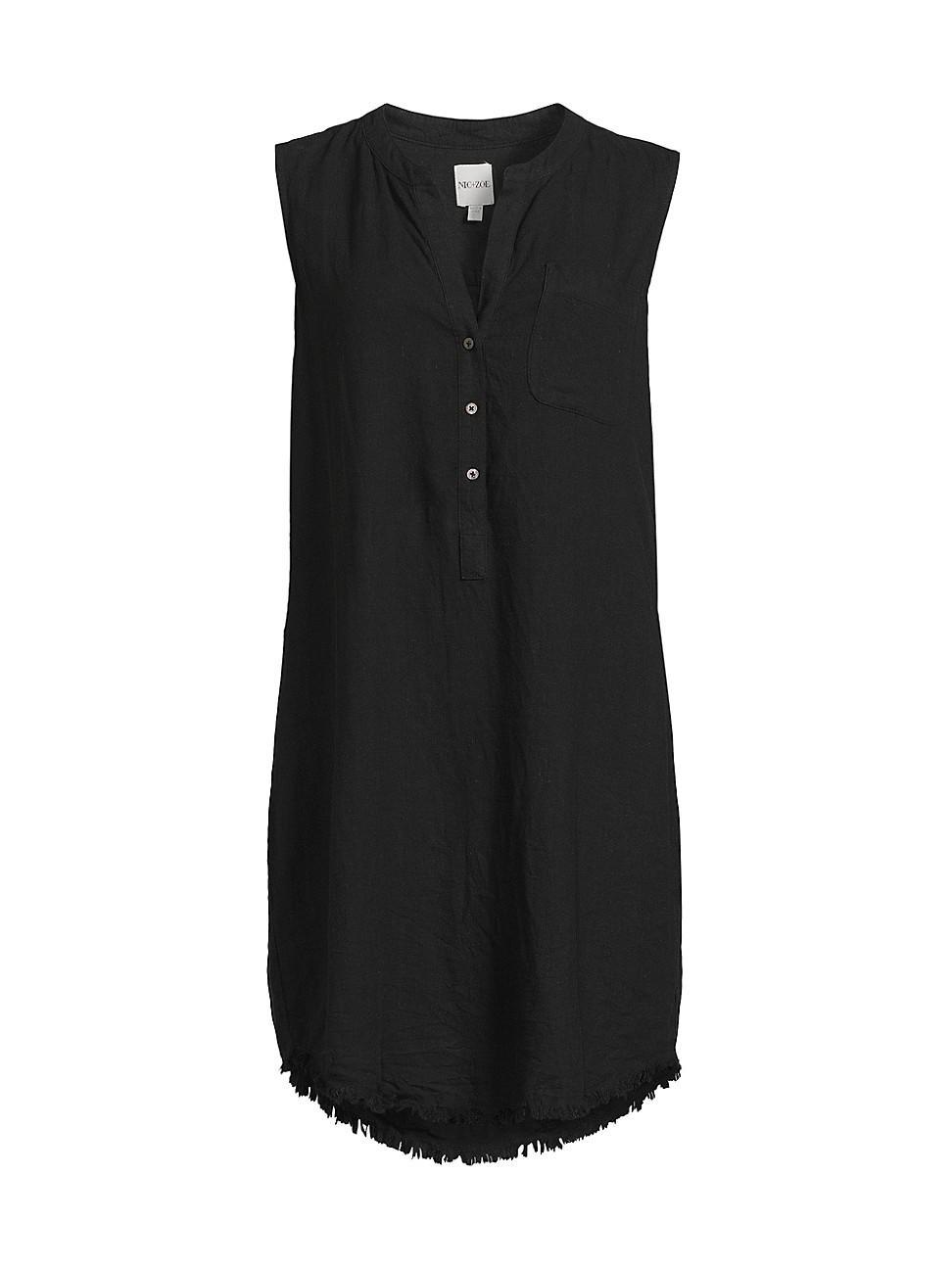 Womens Rumba Linen Sleeveless Minidress Product Image