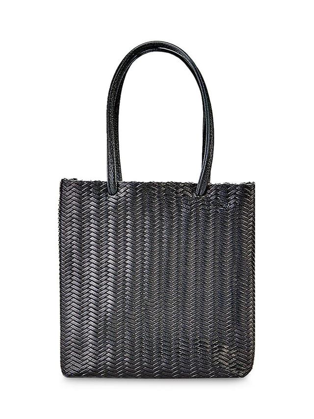 Womens Mini Sydney Woven Leather Shopper Product Image