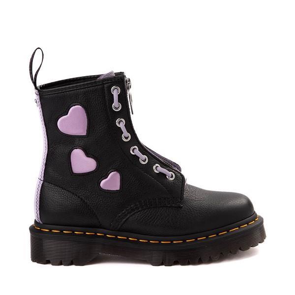 Womens Dr. Martens 1460 8-Eye Zip Heart Boot Lavender Product Image