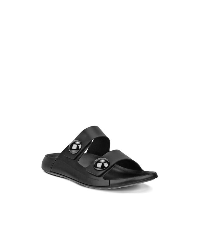 ECCO Cozmo Two Band Button Slide Women's Sandals Product Image