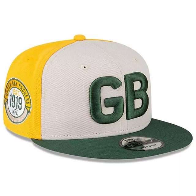 Mens New Era Cream/Green Green Bay Packers 2023 Sideline Historic 9FIFTY Snapback Hat Product Image