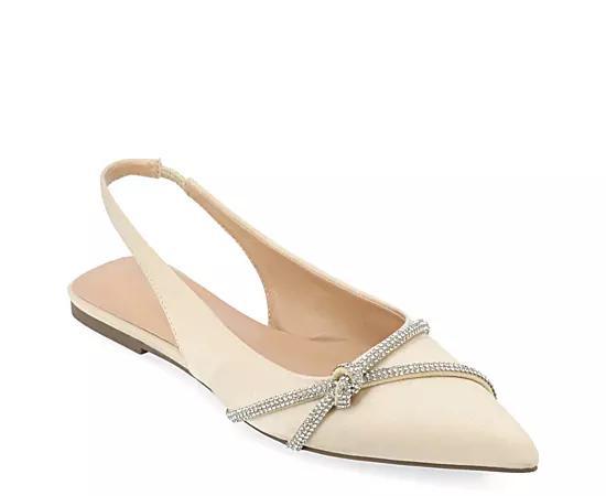 Journee Collection Rebbel Womens Flats Beige Product Image