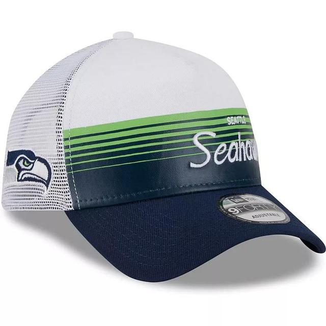 Mens New Era Seattle Seahawks Horizon 9FORTY Snapback Hat, Blue Product Image