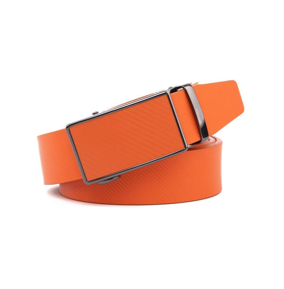 Mens Sliding Buckle Adjustable Leather Ratchet Belt Product Image