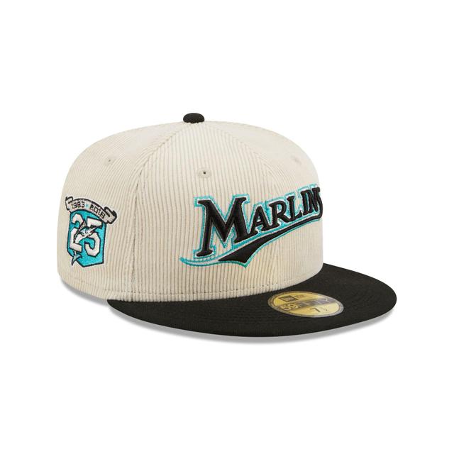 Miami Marlins Cord Classic 59FIFTY Fitted Hat Male Product Image